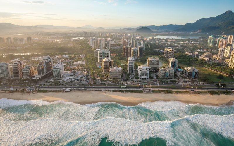 Aerial view of Barra da Tijuca - Rio de Janeiro, Brazil