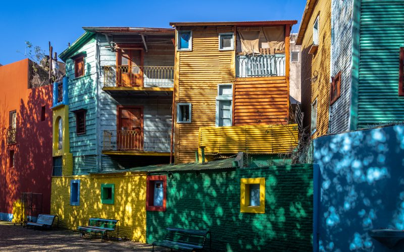 Colorful Caminito Street in La Boca neighborhood - Buenos Aires, Argentina